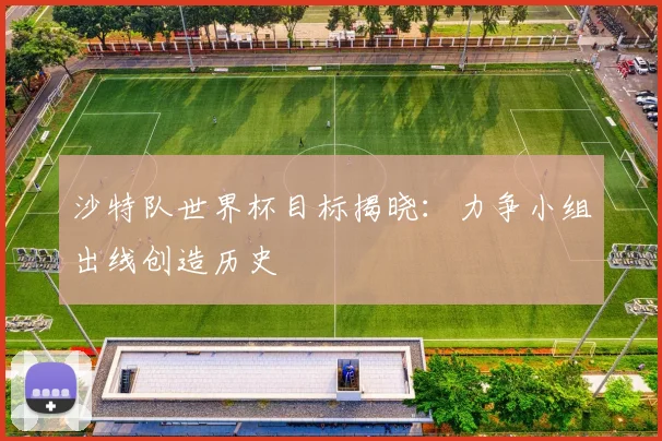 沙特队世界杯目标揭晓：力争小组出线创造历史
